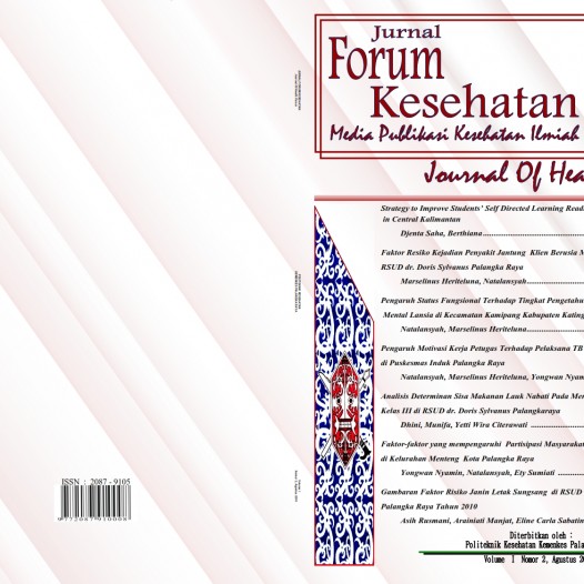 Jurnal Forum Kesehatan  Volume  I   Nomor 2, Agustus 2010