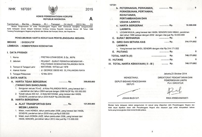 LHPKPK BENDAHARA